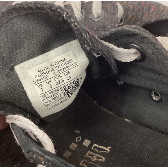 Converse Chuck Taylor All-Star Ox Metallic Iridescent Womens 7 Low Skate 540418F - Picture 10 of 10